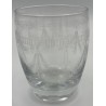 BICCHIERE ACQUA BASSO FIORE INCISO