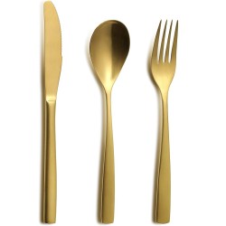 COLTELLO TAVOLA ORO SATINATO