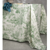 TOVAGLIA Toile de jouy 220x220 col. VERDE