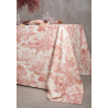 TOVAGLIA Toile de jouy 220x220 col. ROSSA