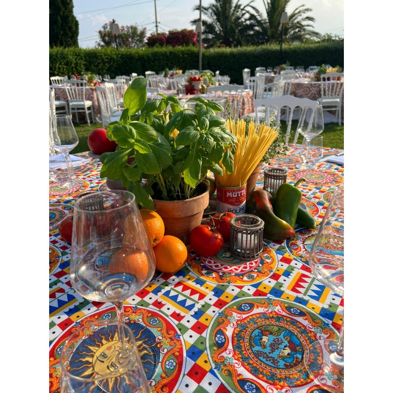 TOVAGLIA QUADRATA 280X280 mod. I LOVE SICILY