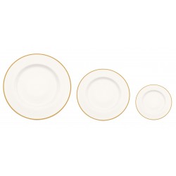 SOTTOPIATTO PORCELLANA FILO ORO