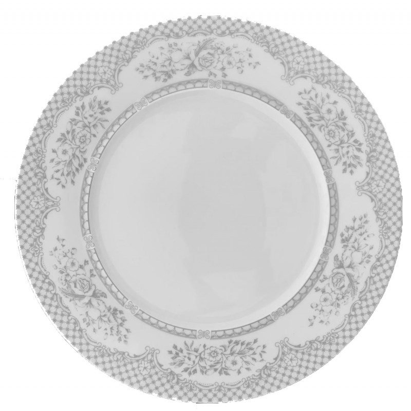 PIATTO PIANO PROVENZA GRIGIO Ø 23