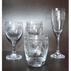 CALICE VINO FIORE INCISO