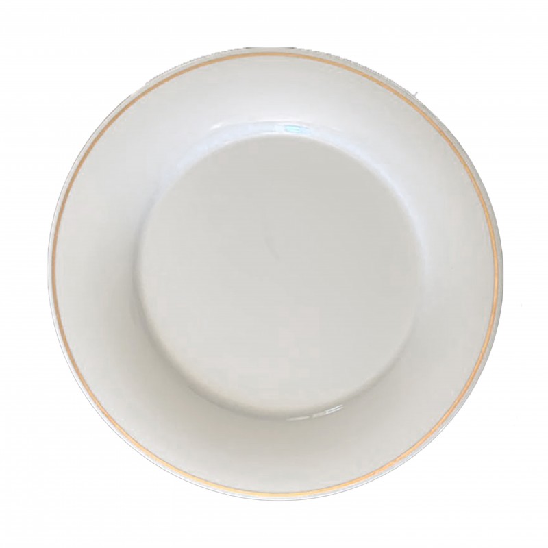 PIATTINO PANE PORCELLANA FILO ORO