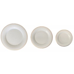 PIATTINO PANE PORCELLANA FILO ORO