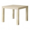TAVOLINO BASSO K QUADRATO 65X65 LEGNO NATURALE