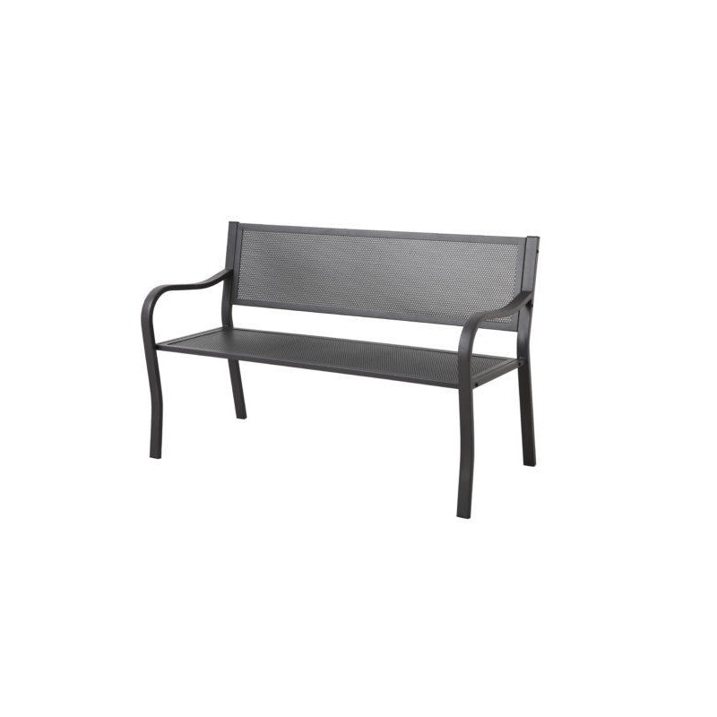 PANCA IN FERRO BATTUTO RETTANGOLARE, 110X30 H 40, GRIGIO ANTRACITE