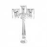 CANDELABRO 5 FIAMME CRISTALLO