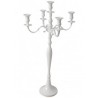 CANDELABRO 5 FIAMME BIANCO H 75
