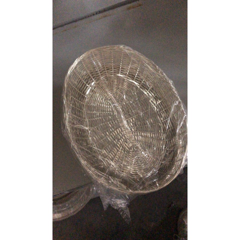 CESTINO PANE FILI INTRECCIATI ARGENTO